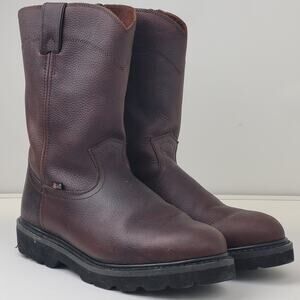 Justin Original Work Boots Round Toe Mens Size 11M WK4905 Leather